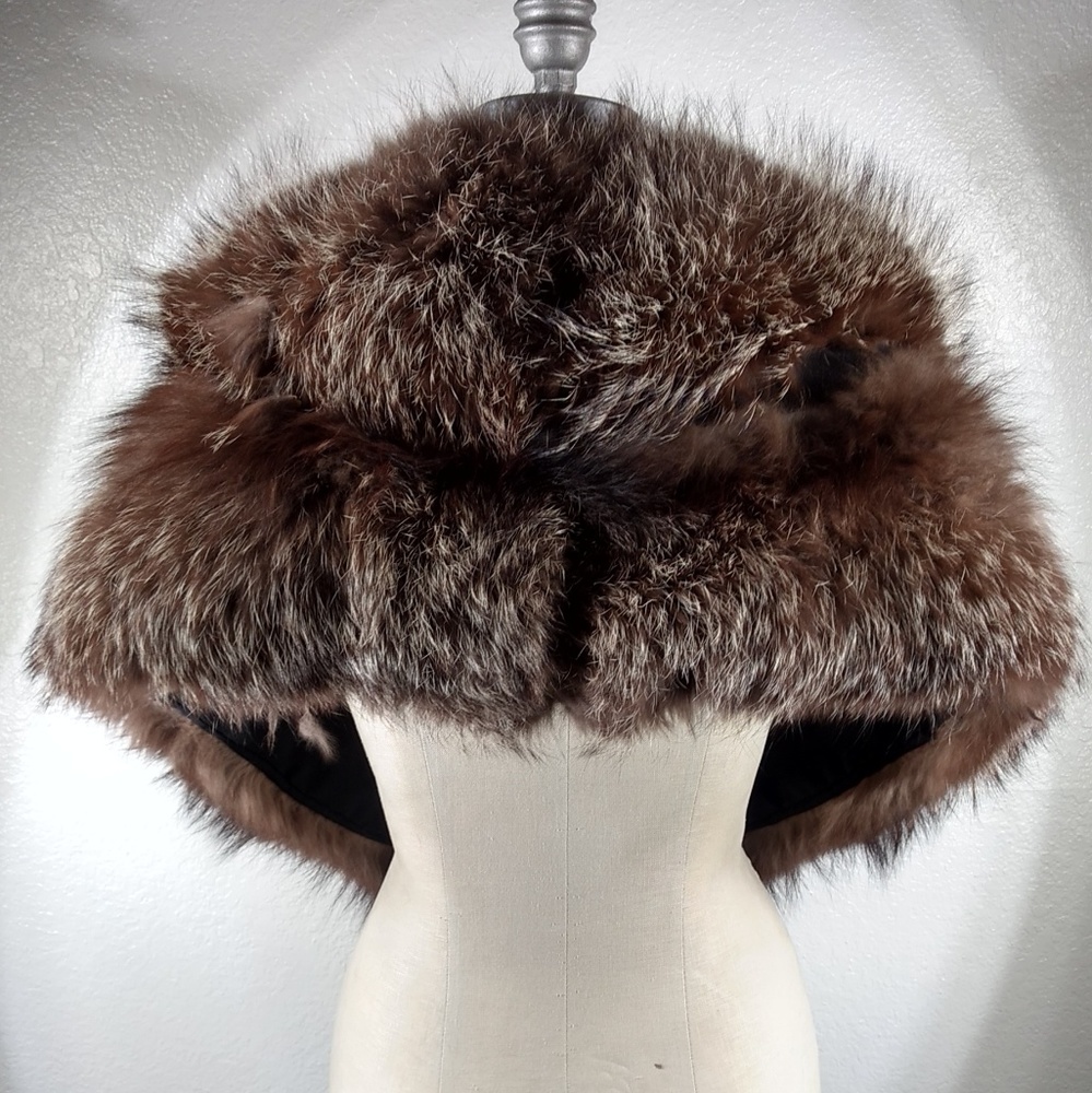 Vintage Coulter's Crystal Fox Fur Stole - Picture 1 of 5